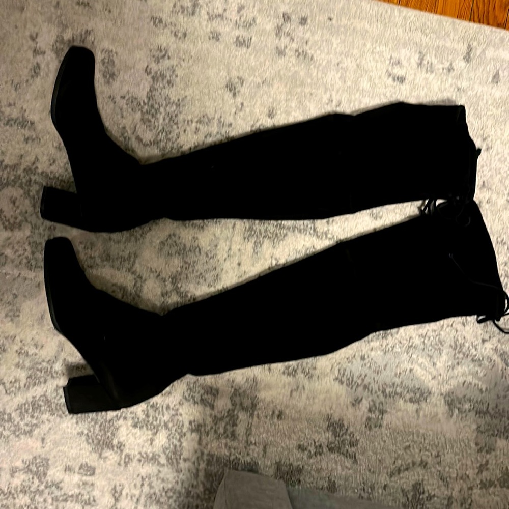Stuart Weizmann over the knee suede boots